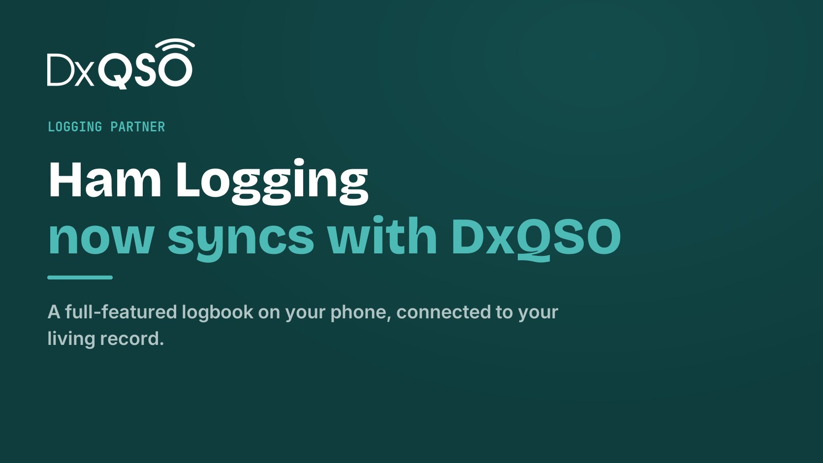 Ham Logging now syncs with DxQSO