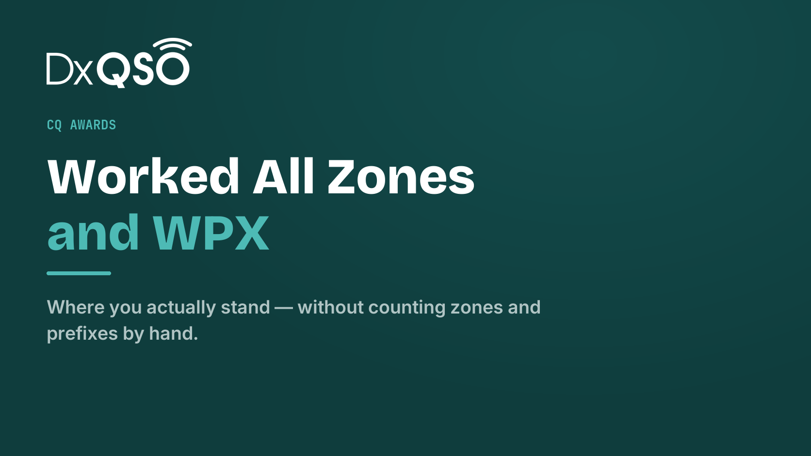 Worked All Zones and WPX: How to See Where You Actually Stand