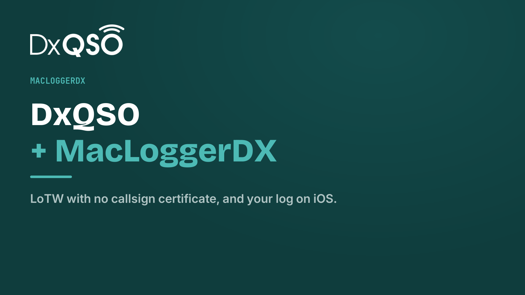 Using DxQSO with MacLoggerDX